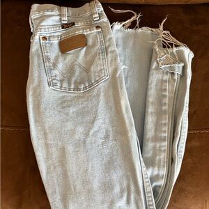 Wrangler Light Blue Straight Leg Jeans